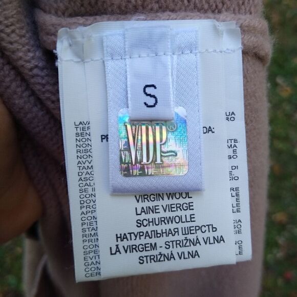 Via Delle Perle Sweater Women's Medium Virgin Wool Metallic Gold Tunic - Picture 9 of 12